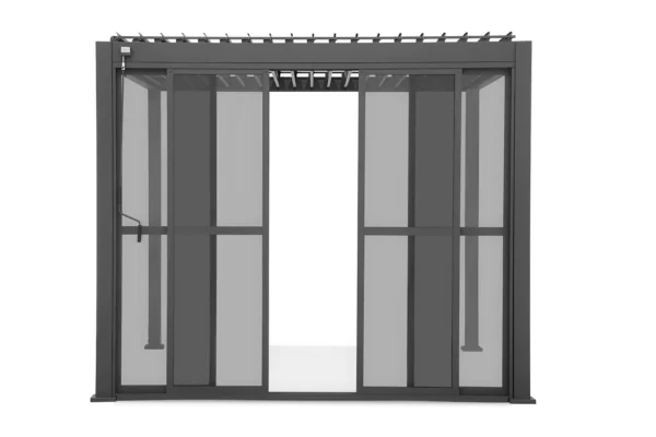 Przesuwane drzwi z poliwęglanu do pergoli PREMIUM 3m anthracite – GUTROOF — zdjęcie wariantu 6 Przesuwane drzwi z poliwęglanu do pergoli PREMIUM 3m anthracite – GUTROOF — zdjęcie wariantu 6