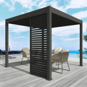 Panel żaluzjowy poziomy do pergoli ELEGANCE/DELUXE/FUSION 1 m Anthracite – Gutroof — zdjęcie wariantu 6 Panel żaluzjowy poziomy do pergoli ELEGANCE/DELUXE/FUSION 1 m Anthracite – Gutroof — zdjęcie wariantu 6