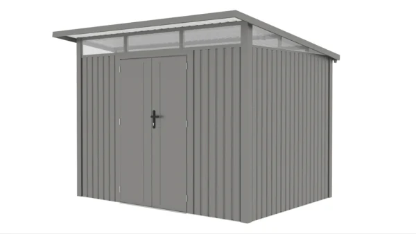 Domek narzędziowy PORTLAND 289 x 253cm Grey Aluminium – Hardmaister — zdjęcie wariantu 6 Domek narzędziowy PORTLAND 289 x 253cm Grey Aluminium – Hardmaister — zdjęcie wariantu 6