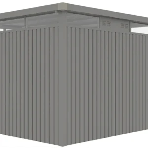 Domek narzędziowy OTTAWA 294 x 294cm Grey Aluminium – Hardmaister — zdjęcie wariantu 6 Domek narzędziowy OTTAWA 294 x 294cm Grey Aluminium – Hardmaister — zdjęcie wariantu 6