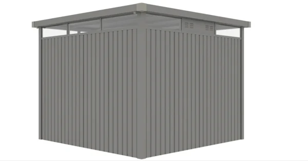 Domek narzędziowy OTTAWA 294 x 294cm Grey Aluminium – Hardmaister — zdjęcie wariantu 6 Domek narzędziowy OTTAWA 294 x 294cm Grey Aluminium – Hardmaister — zdjęcie wariantu 6