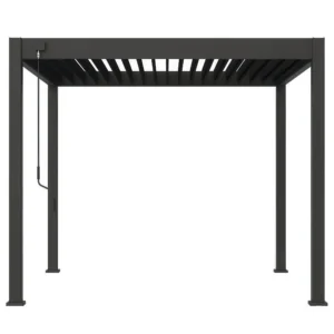 Pergola tarasowa ELEGANCE 3x3 Anthracite – Gutroof — zdjęcie wariantu 7 Pergola tarasowa ELEGANCE 3x3 Anthracite – Gutroof — zdjęcie wariantu 7