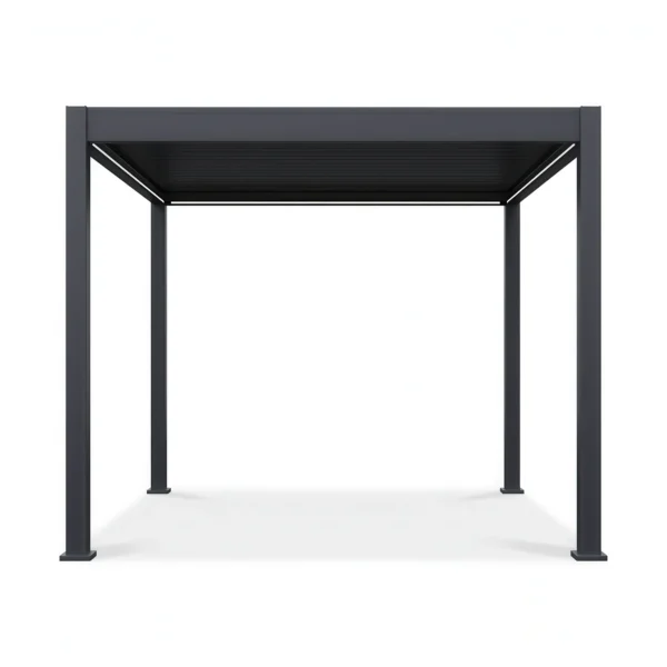 Pergola tarasowa automatyczna z oświetleniem LED ELEGANCE AUTOMATIC 3x3 Anthracite – Gutroof — zdjęcie wariantu 7 Pergola tarasowa automatyczna z oświetleniem LED ELEGANCE AUTOMATIC 3x3 Anthracite – Gutroof — zdjęcie wariantu 7