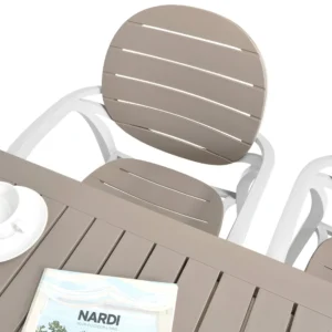 Komplet ogrodowy Nardi PALMA/CUBE 140 4+1 Bianco Tortora