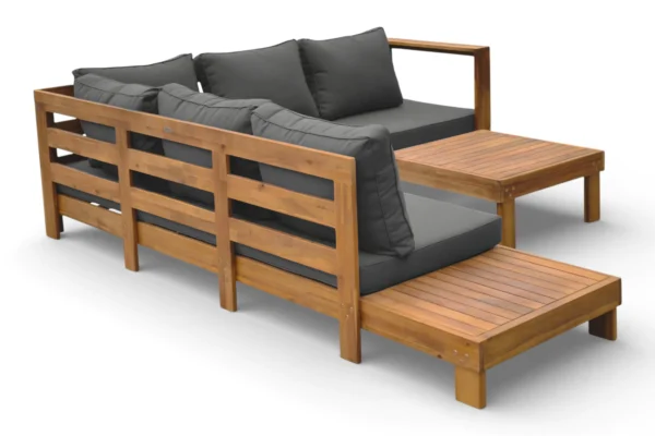Tył zestawu meblowego z drewna HAVLA CAFFE ACACIA WOOD - BJORKKA Tył zestawu meblowego z drewna HAVLA CAFFE ACACIA WOOD - BJORKKA