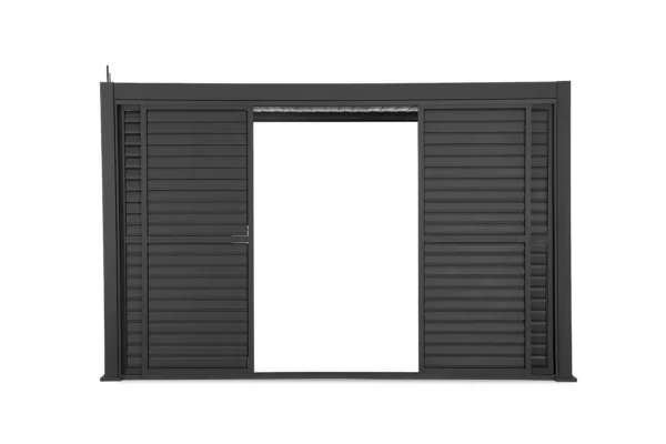 Żaluzjowe drzwi do pergoli PREMIUM 4m anthracite, przesuwane – GUTROOF — zdjęcie wariantu 7