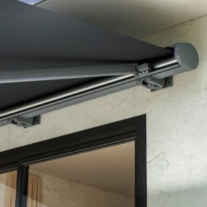 Markiza tarasowa DELUXE PLUS AUTOMATIC 400x300 GREY z LED i czujnikiem – Gutroof — zdjęcie wariantu 7