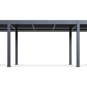 Pergola tarasowa REFERENCE AUTOMATIC 3.6x6.57 z oświetleniem LED Anthracite – Gutroof — zdjęcie wariantu 7