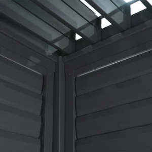 Regulowany panel żaluzjowy do pergoli PREMIUM 3m, anthracite – GUTROOF — zdjęcie wariantu 8