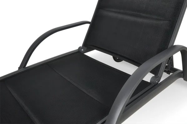 Leżak ogrodowy aluminiowy MAJORKA Black