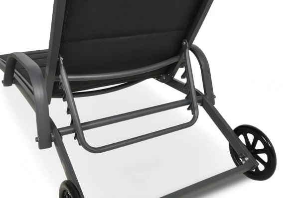 Leżak ogrodowy aluminiowy MAJORKA Black
