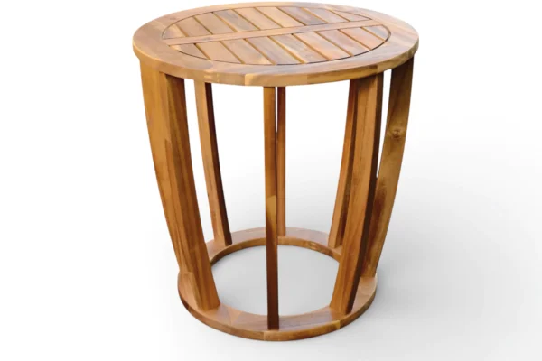 Drewniany stolik kawowy z zestawu NUVIA CAFFE ACACIA WOOD - BJORKKA