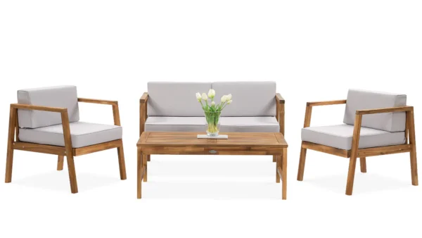 Zestaw mebli do ogrodu MALMO CAFFE Acacia Wood Focus Garden