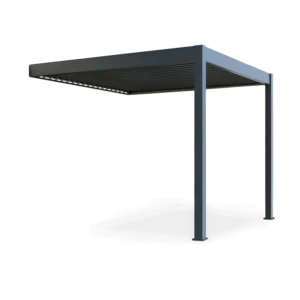 Automatyczna pergola przyścienna z oświetleniem LED 3x3 ELEGANCE WALL AUTOMATIC, Anthracite – Gutroof — zdjęcie wariantu 10 Automatyczna pergola przyścienna z oświetleniem LED 3x3 ELEGANCE WALL AUTOMATIC, Anthracite – Gutroof — zdjęcie wariantu 10