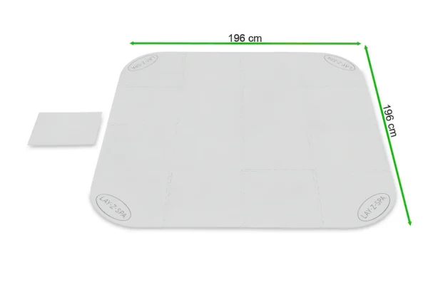 Podkład pod jacuzzi LAY-Z-SPA 2x2m – Bestway 60334 — wymiary produktu Podkład pod jacuzzi LAY-Z-SPA 2x2m – Bestway 60334 — wymiary produktu