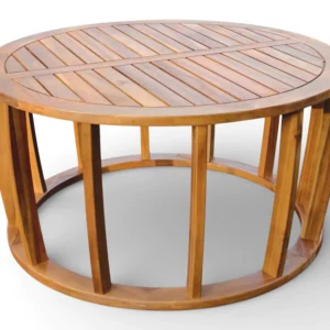 Stolik pomocniczy z zestawu meblowego NUVIA CAFFE ACACIA WOOD - BJORKKA