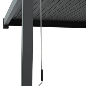 Pergola ścienna ogrodowa na taras 3x3 Premium Wall Anthracite – Gutroof — zdjęcie wariantu 10 Pergola ścienna ogrodowa na taras 3x3 Premium Wall Anthracite – Gutroof — zdjęcie wariantu 10