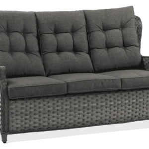 sofa w kolorze melange z technorattanu