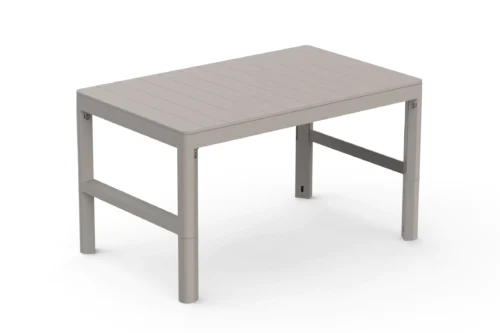 Regulowany stół ogrodowy Keter SCANDI MAX w kolorze pebble grey na białym tle Regulowany stół ogrodowy Keter SCANDI MAX w kolorze pebble grey na białym tle