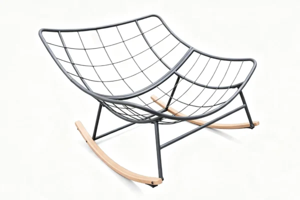 Metalowa konstrukcja fotela ogrodowego do zestawu Ronda 1+1 Dark Grey Focus Garden