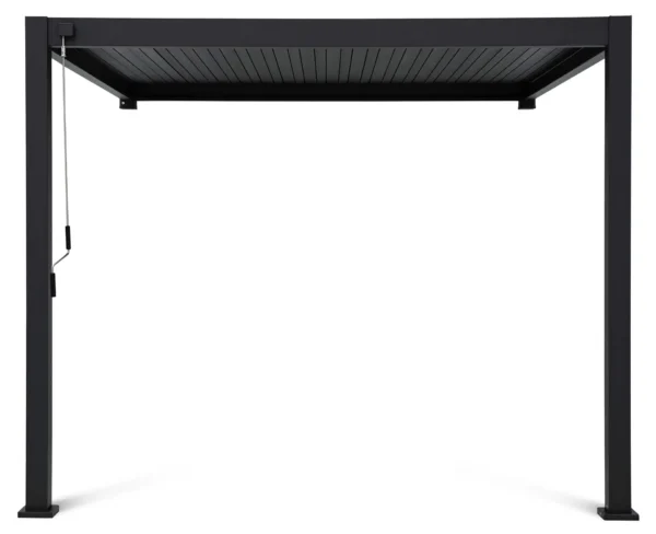 Pergola ścienna ogrodowa na taras 3x3 Premium Wall Anthracite – Gutroof — zdjęcie wariantu 12 Pergola ścienna ogrodowa na taras 3x3 Premium Wall Anthracite – Gutroof — zdjęcie wariantu 12
