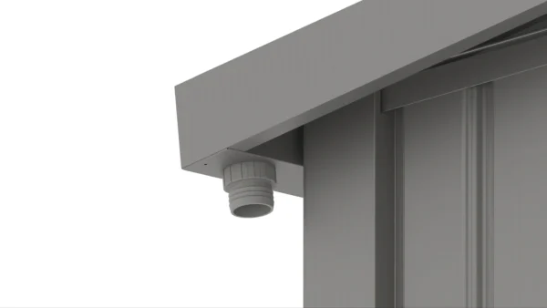 Domek narzędziowy PORTLAND 289 x 253cm Grey Aluminium – Hardmaister — zdjęcie wariantu 14 Domek narzędziowy PORTLAND 289 x 253cm Grey Aluminium – Hardmaister — zdjęcie wariantu 14