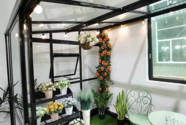 Oranżeria SOHO Black 505x290cm PC + Glass – Gutroof — zdjęcie wariantu 15
