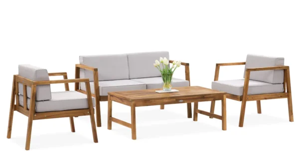 Ogrodowe meble wypoczynkowe MALMO CAFFE Acacia Wood - Focus Garden