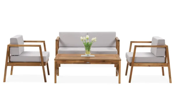 Zestaw mebli wypoczynkowych ogrodowychMALMO CAFFE Acacia Wood - Focus Garden