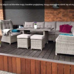 Narożnik z technorattanu TRIVENTO DINING Melange Narożnik z technorattanu TRIVENTO DINING Melange