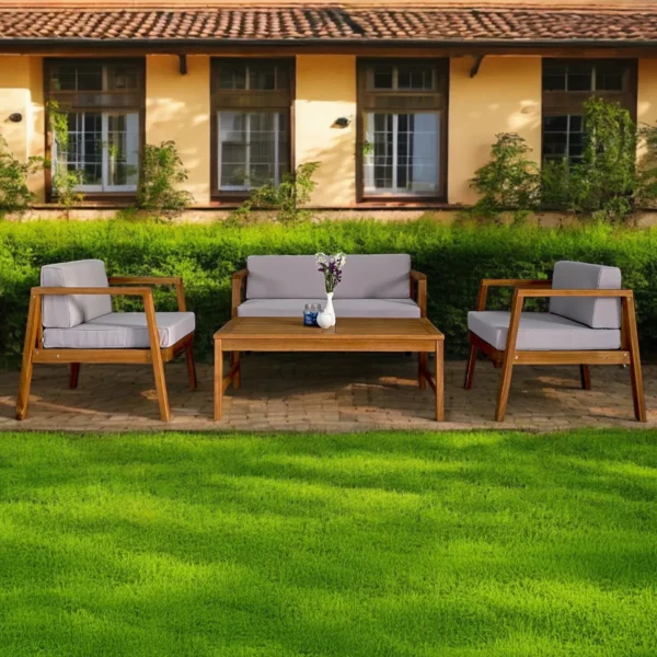 Aranżacja MALMO CAFFE Acacia Wood - Focus Garden