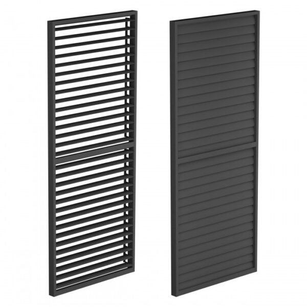 Panel żaluzjowy Luxe 90 × 218 cm – antracyt – widok produktu