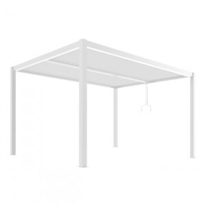 Pergola tarasowa Luxe 3 × 4 m, wys. 2,3 m – biała – widok produktu Pergola tarasowa Luxe 3 × 4 m, wys. 2,3 m – biała – widok produktu