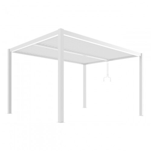 Pergola tarasowa Luxe 3 × 4 m, wys. 2,3 m – biała – widok produktu