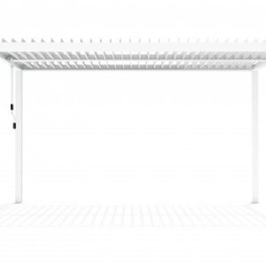 Pergola tarasowa Luxe 3 × 4 m, wys. 2,3 m – biała – widok produktu Pergola tarasowa Luxe 3 × 4 m, wys. 2,3 m – biała – widok produktu