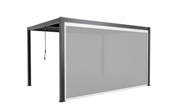 Roleta boczna Luxe 270 × 218 cm – elektryczna, biała – aranżacja