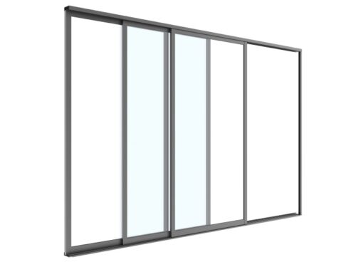 Drzwi szklane Luxe 270 × 218 cm – antracyt – widok produktu