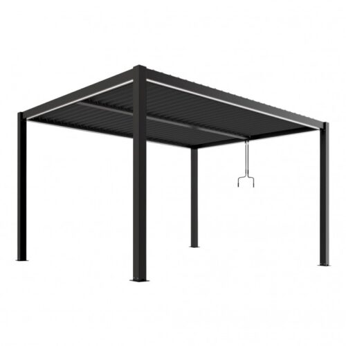 Pergola tarasowa Luxe 3 × 4 m, wys. 2,5 m – antracytowa – widok produktu