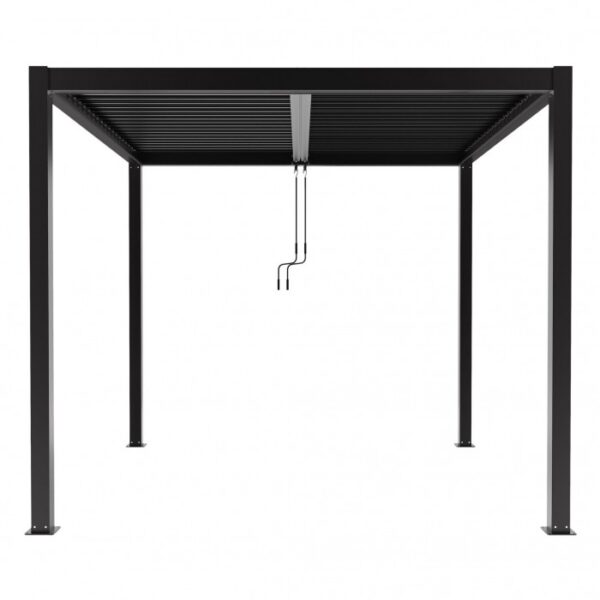 Pergola tarasowa Luxe 3 × 4 m, wys. 2,5 m – antracytowa – widok produktu Pergola tarasowa Luxe 3 × 4 m, wys. 2,5 m – antracytowa – widok produktu