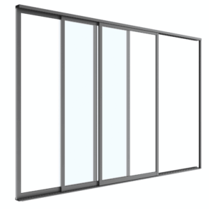 Drzwi szklane Luxe 270 × 238 cm – antracyt – widok produktu