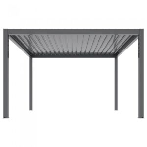 Pergola elektryczna Luxe 4 × 4 m, wys. 2,5 m – antracytowa – widok produktu Pergola elektryczna Luxe 4 × 4 m, wys. 2,5 m – antracytowa – widok produktu