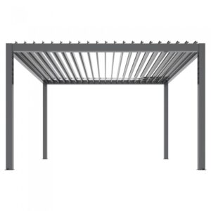 Pergola elektryczna Luxe 4 × 4 m, wys. 2,5 m – antracytowa – widok produktu Pergola elektryczna Luxe 4 × 4 m, wys. 2,5 m – antracytowa – widok produktu