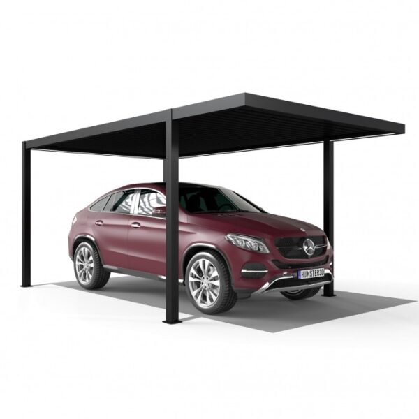 Wiata samochodowa Classic 3 × 5 m z LED – aranżacja Wiata samochodowa Classic 3 × 5 m z LED – aranżacja
