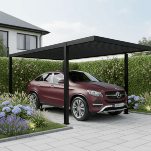 Wiata samochodowa Classic 3 × 5 m z LED – aranżacja Wiata samochodowa Classic 3 × 5 m z LED – aranżacja