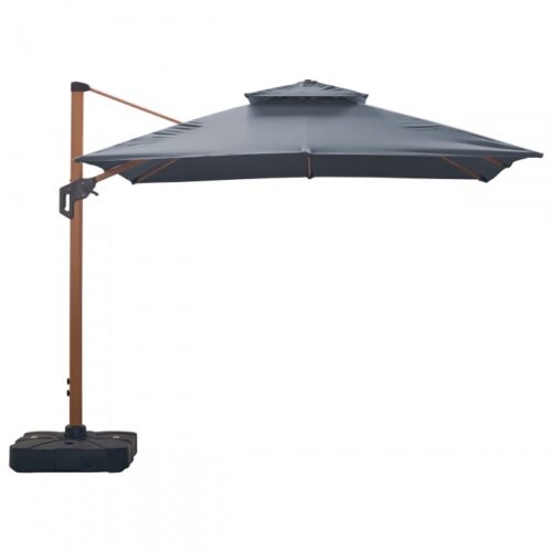 Parasol ogrodowy Roma MID 3 × 3 m – antracyt – widok produktu
