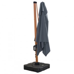 Parasol ogrodowy Roma MID 3 × 3 m – antracyt – widok produktu