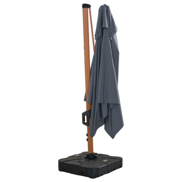 Parasol ogrodowy Roma MID 3 × 3 m – antracyt – widok produktu