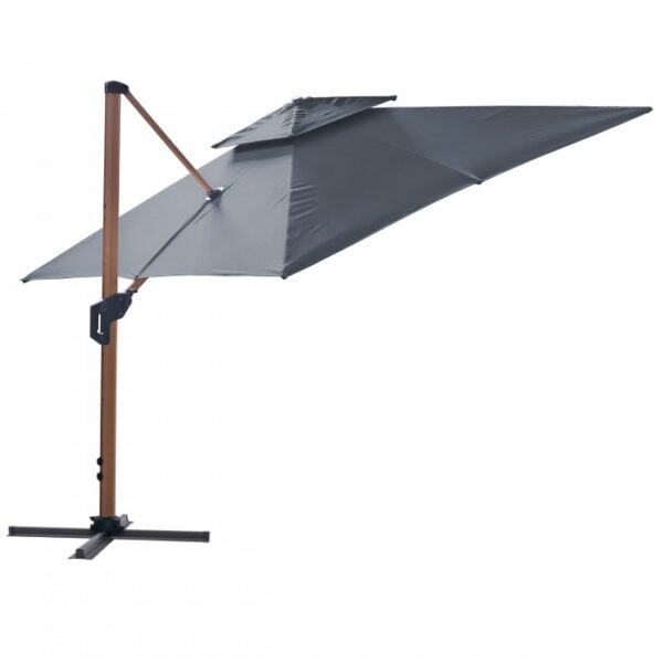 Parasol ogrodowy Roma MID 3 × 3 m – antracyt – widok produktu